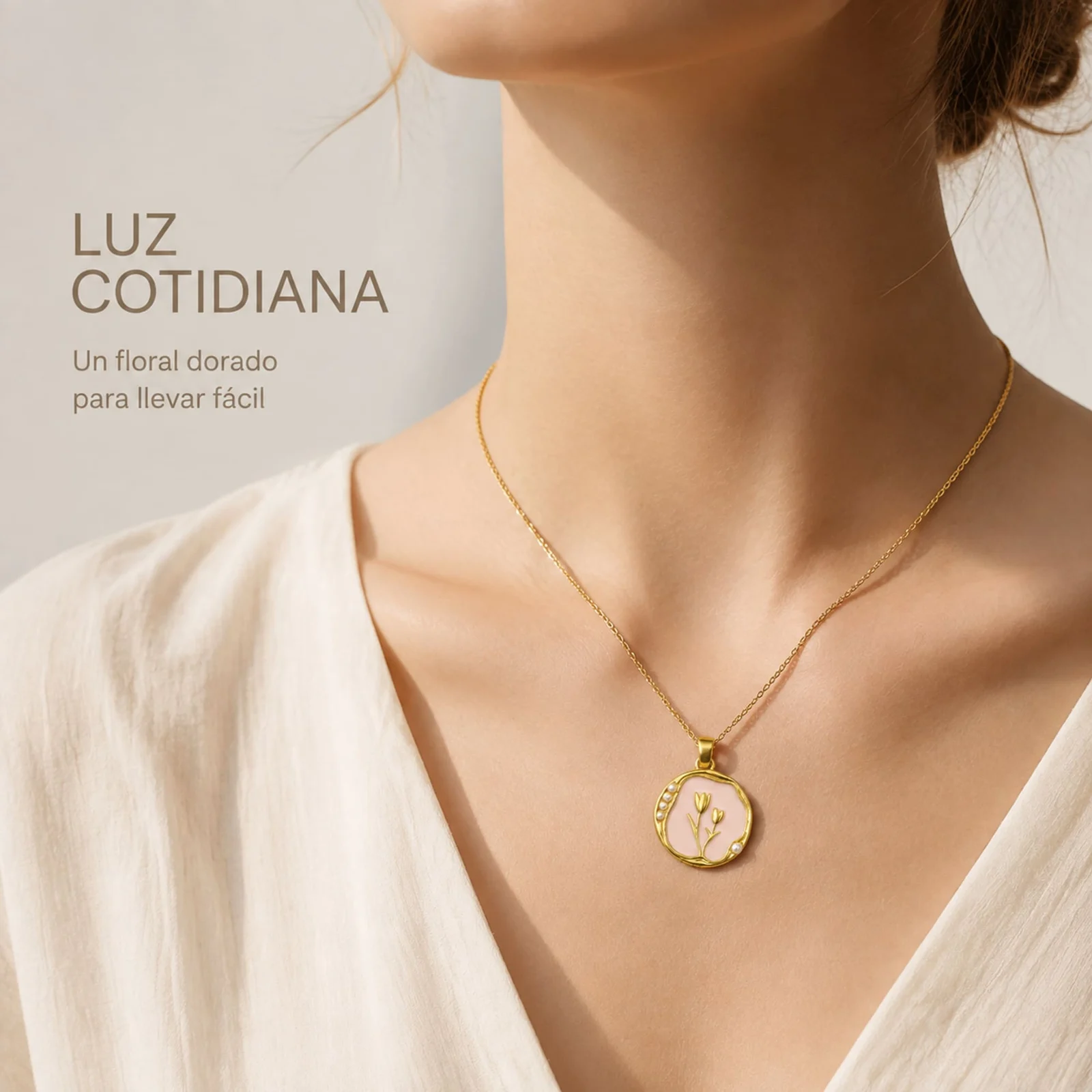 COLGANTE CHAPADO ORO 14K CON CIRCONITA