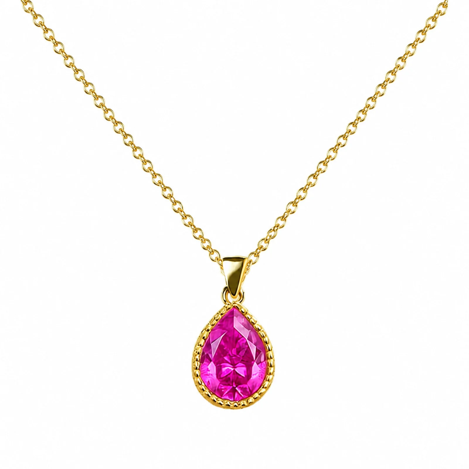 24751- COLGANTE CHAPADO ORO 14K CON CIRCONITA