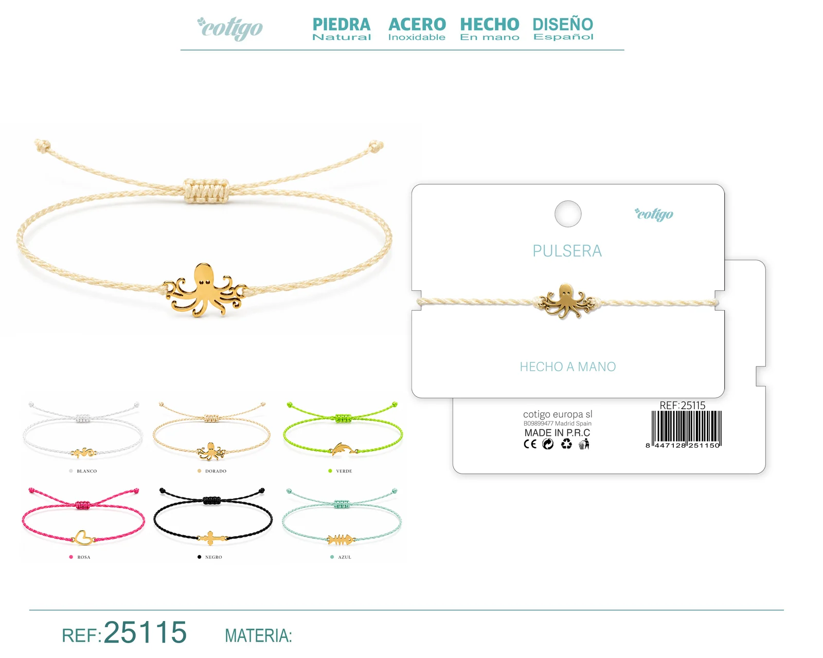 PULSERA HECHO A MANO