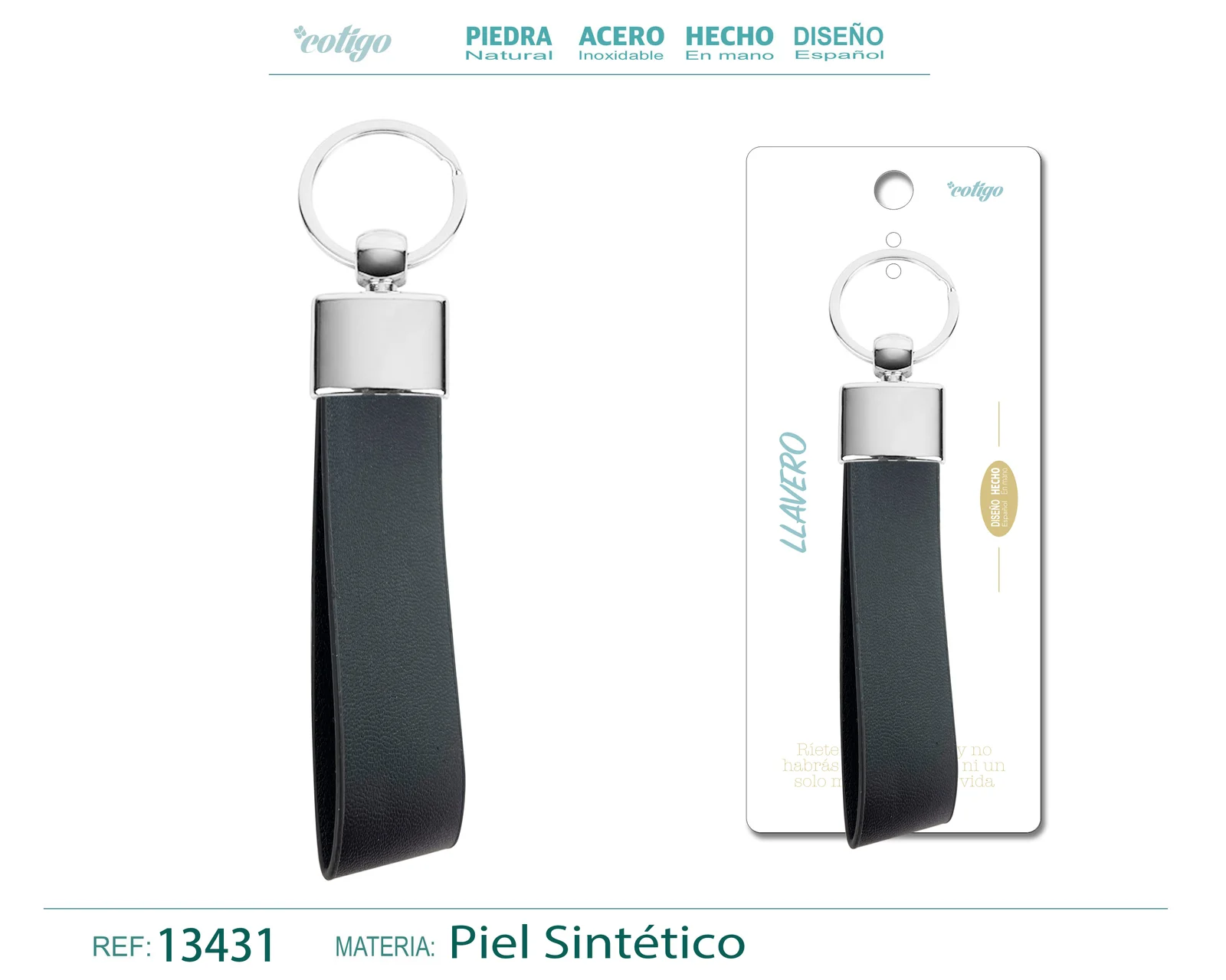 LLAVERO CUERO SINTÉTICO