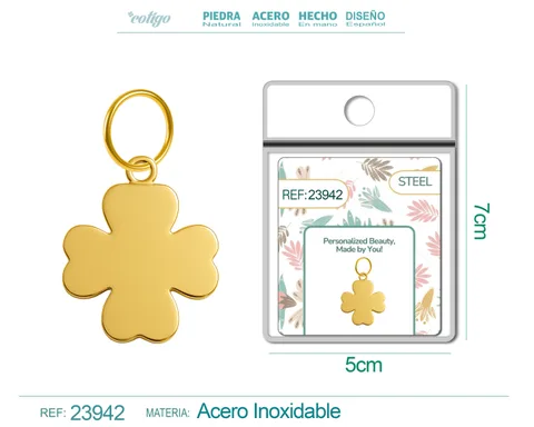 CHARM ACERO INOXIDABLE COLOR DORADO
