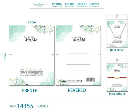 TARJETA FELICITACIÓN PARA MAMÁ