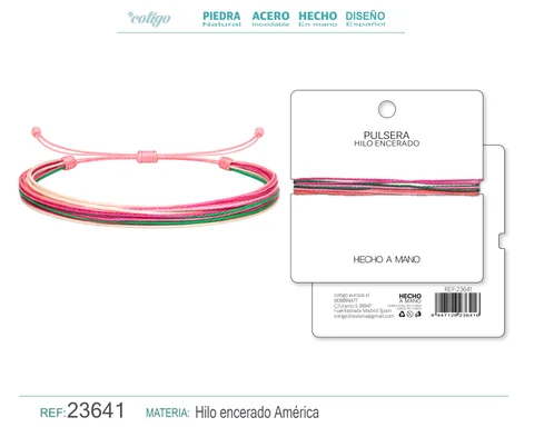 PULSERA HILO ENCERADO