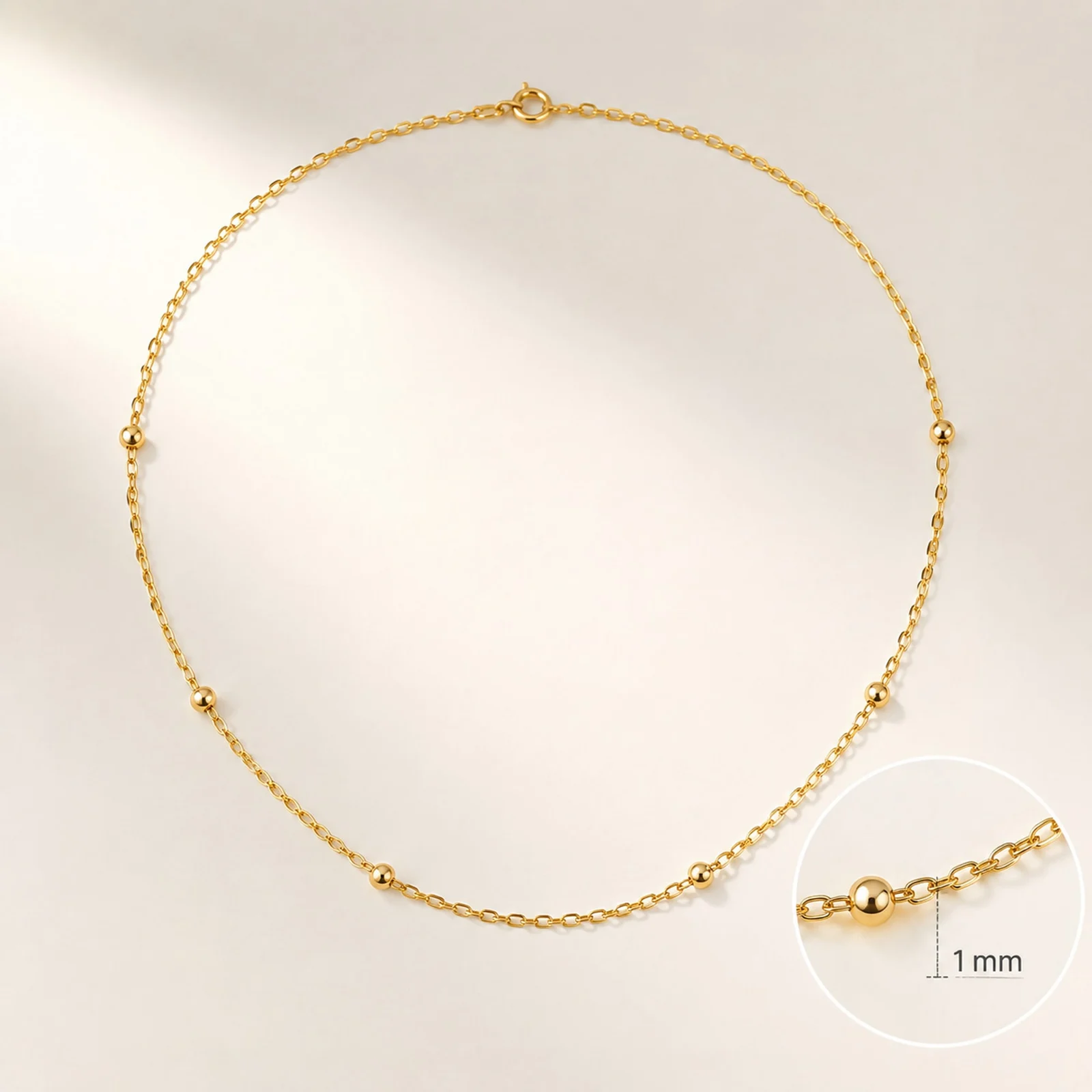 COLLAR DE CADENA ACERO DORADO