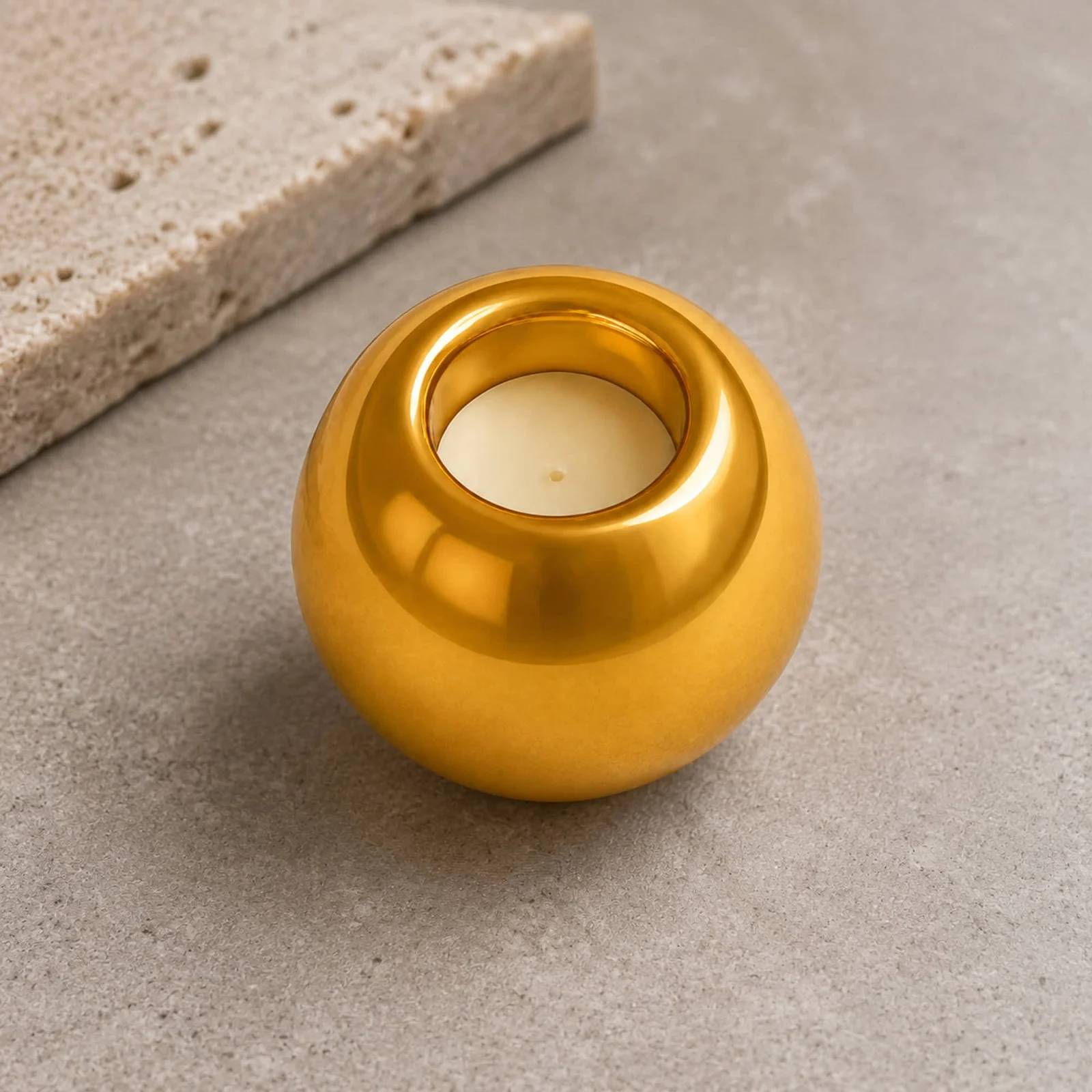 BOLA 4MM ACERO COLOR DORADO CON GOMA PARA FIJAR CHARM