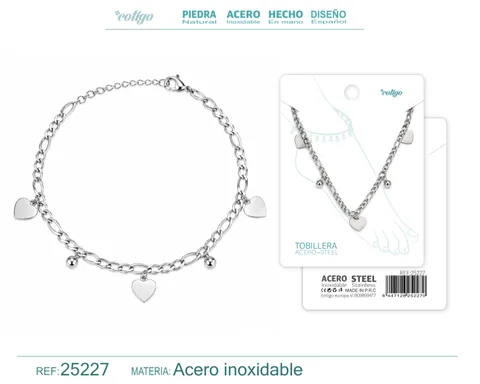 TOBILLERA ACERO INOXIDABLE