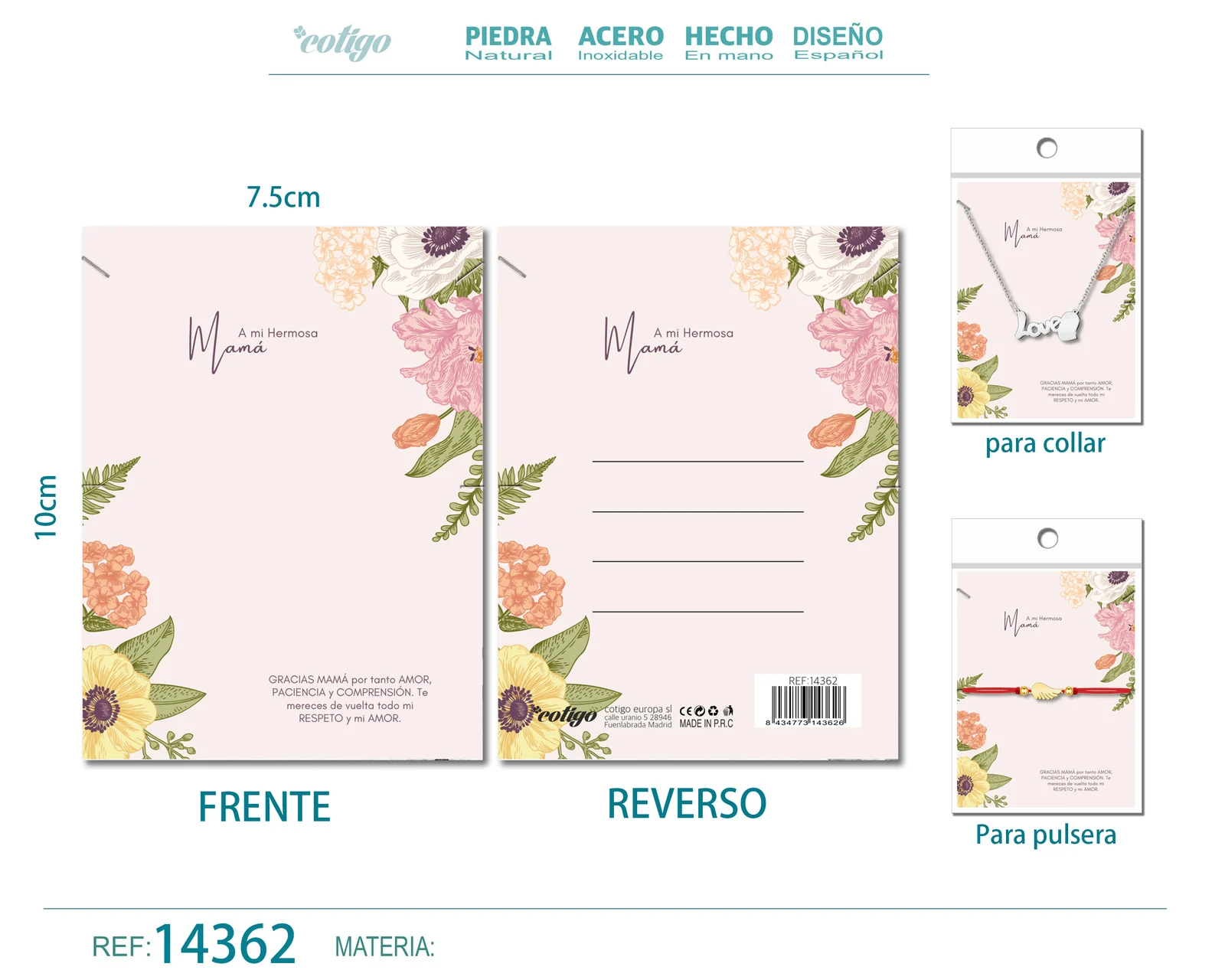TARJETA FELICITACIÓN PARA MAMÁ