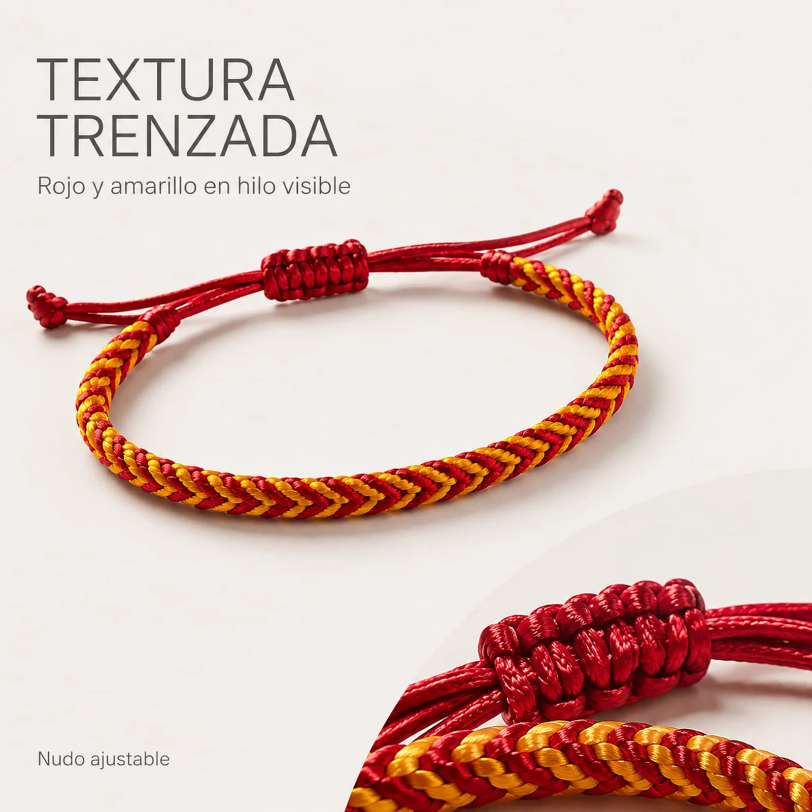 Pulsera Bandera España de Hilo Destino