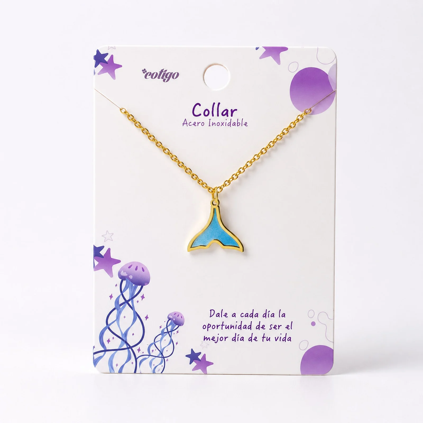 COLLAR NIÑA ACERO COLOR DORADO