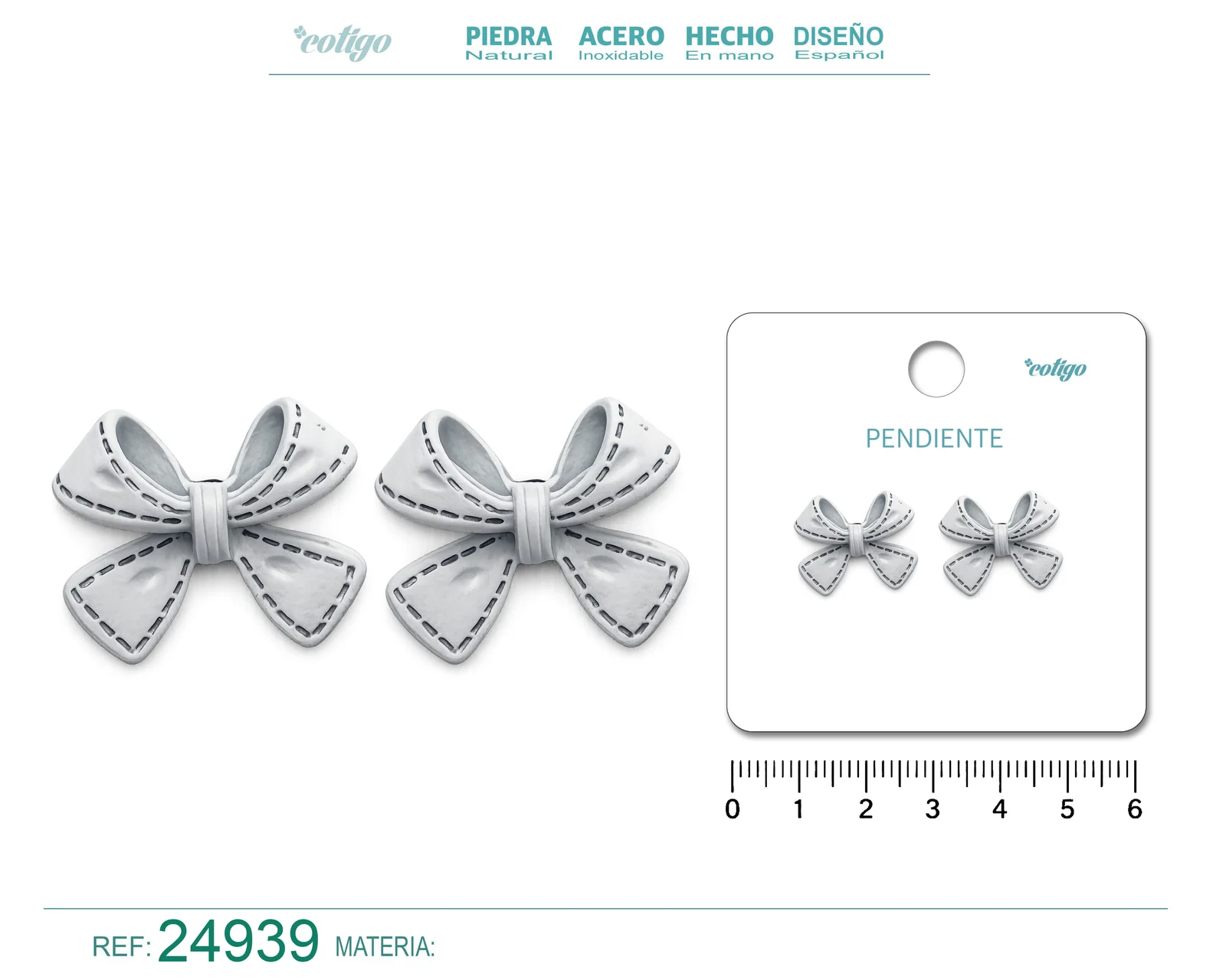PENDIENTE DE FLOR