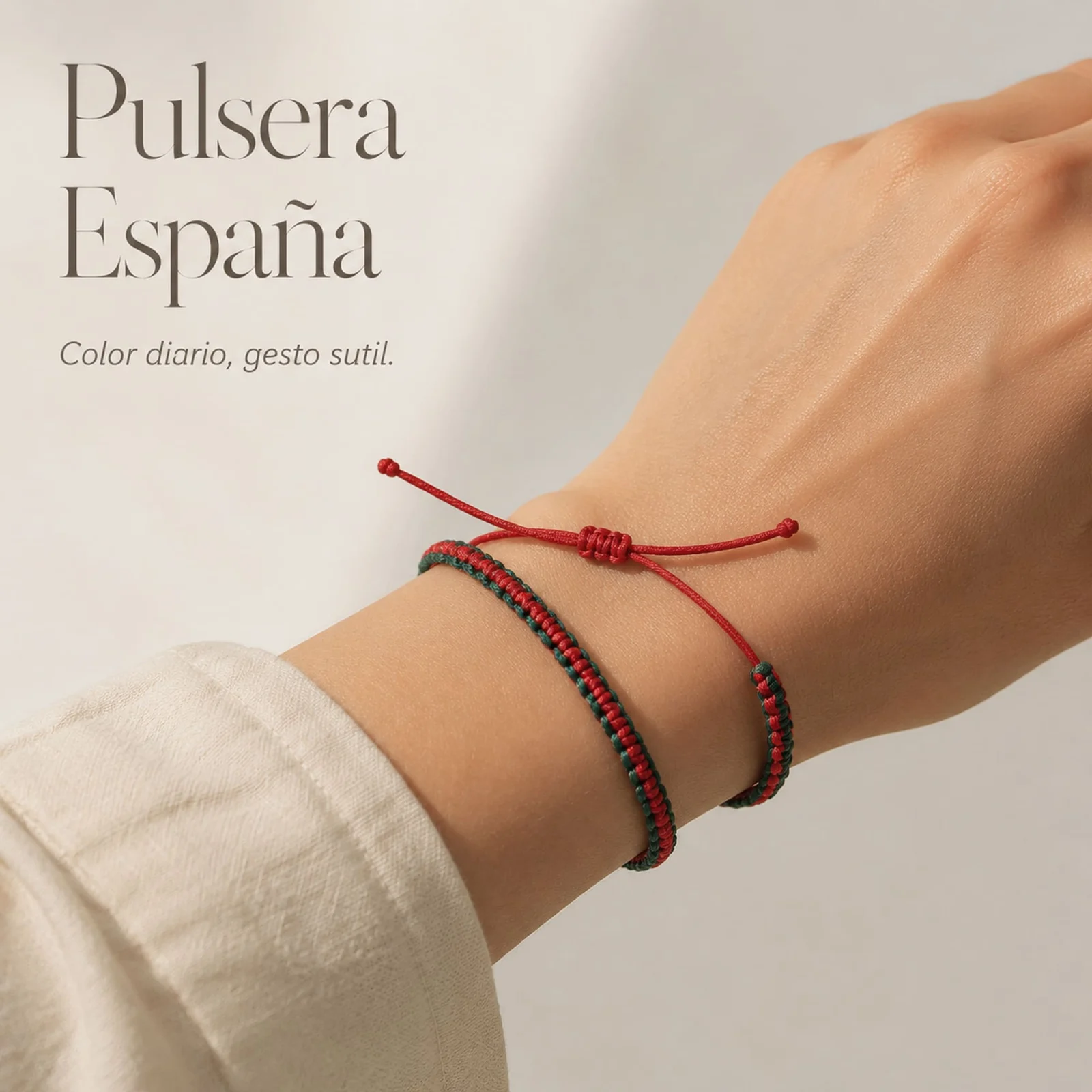 PULSERA BANDERA ESPAÑA VERDE