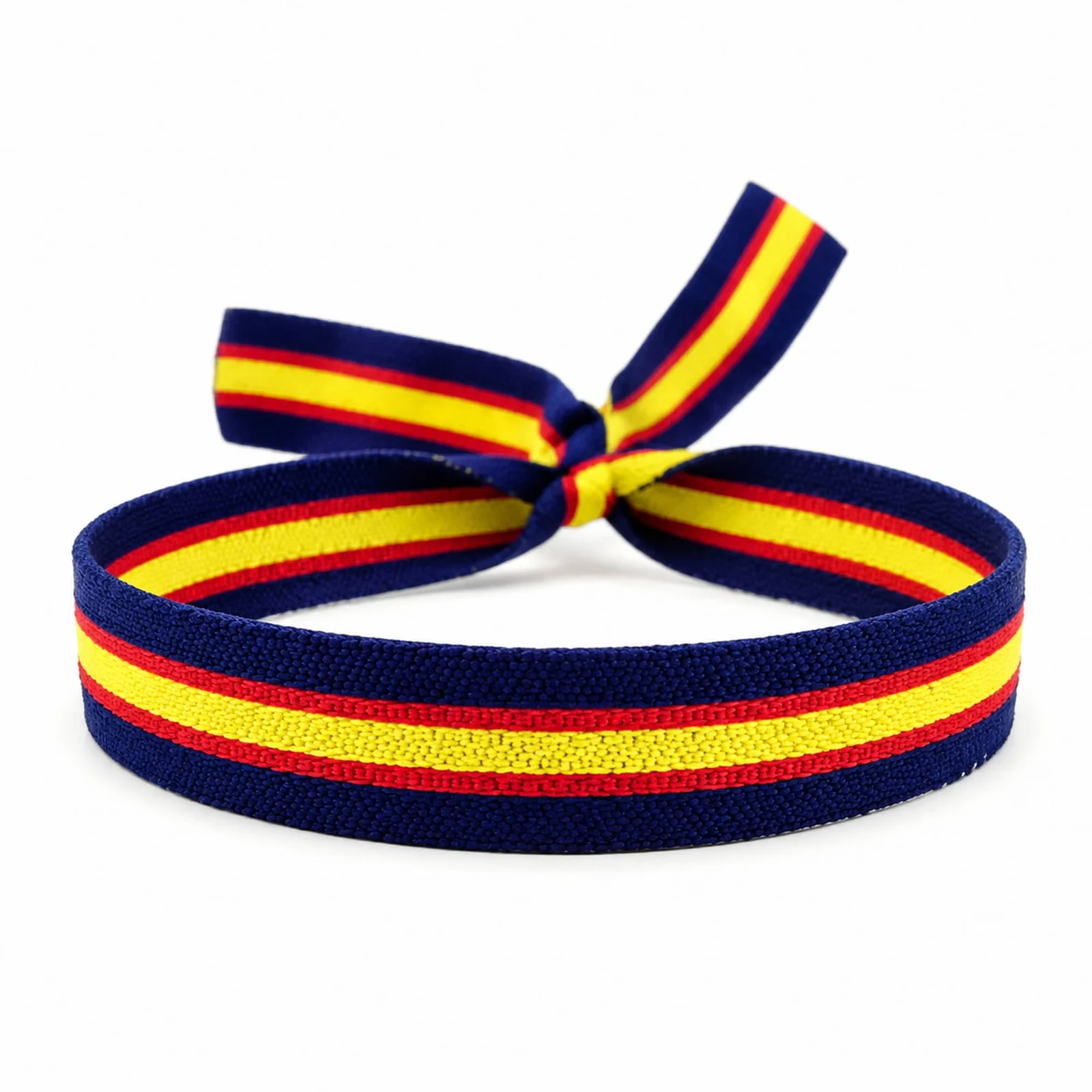 PULSERA ESPAÑA TEJIDO-AZUL