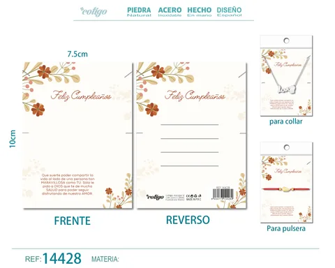 TARJETA FELICITACIÓN PARA CUMPLEAÑO