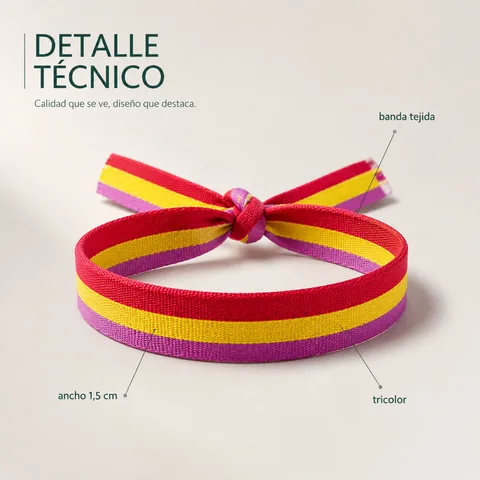 PULSERA REPÚBLICA ESPAÑOLA TEJIDO