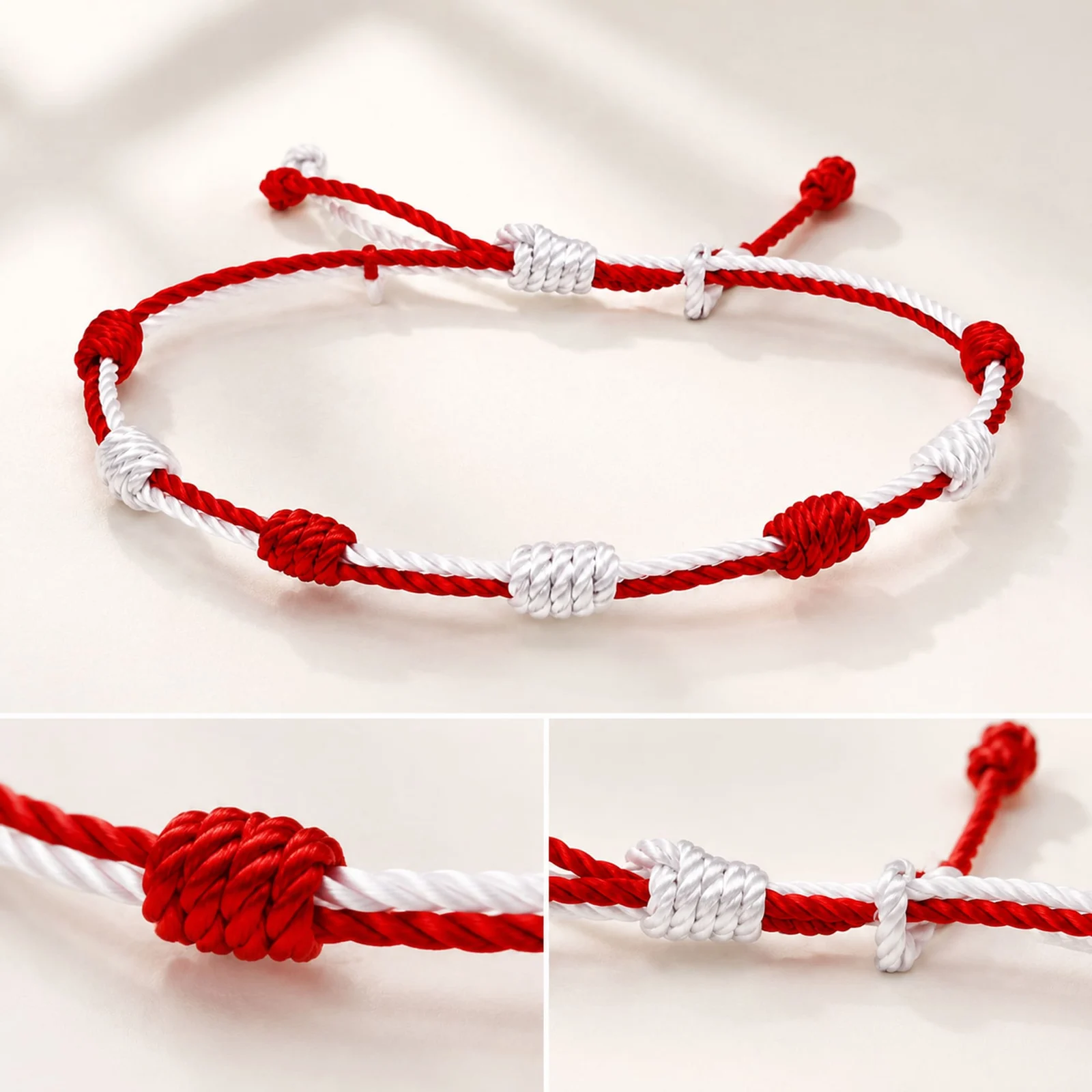 PULSERA 7 NUDOS DE BANDERA DE  CASTILLA Y LEÓN