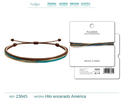 PULSERA HILO ENCERADO