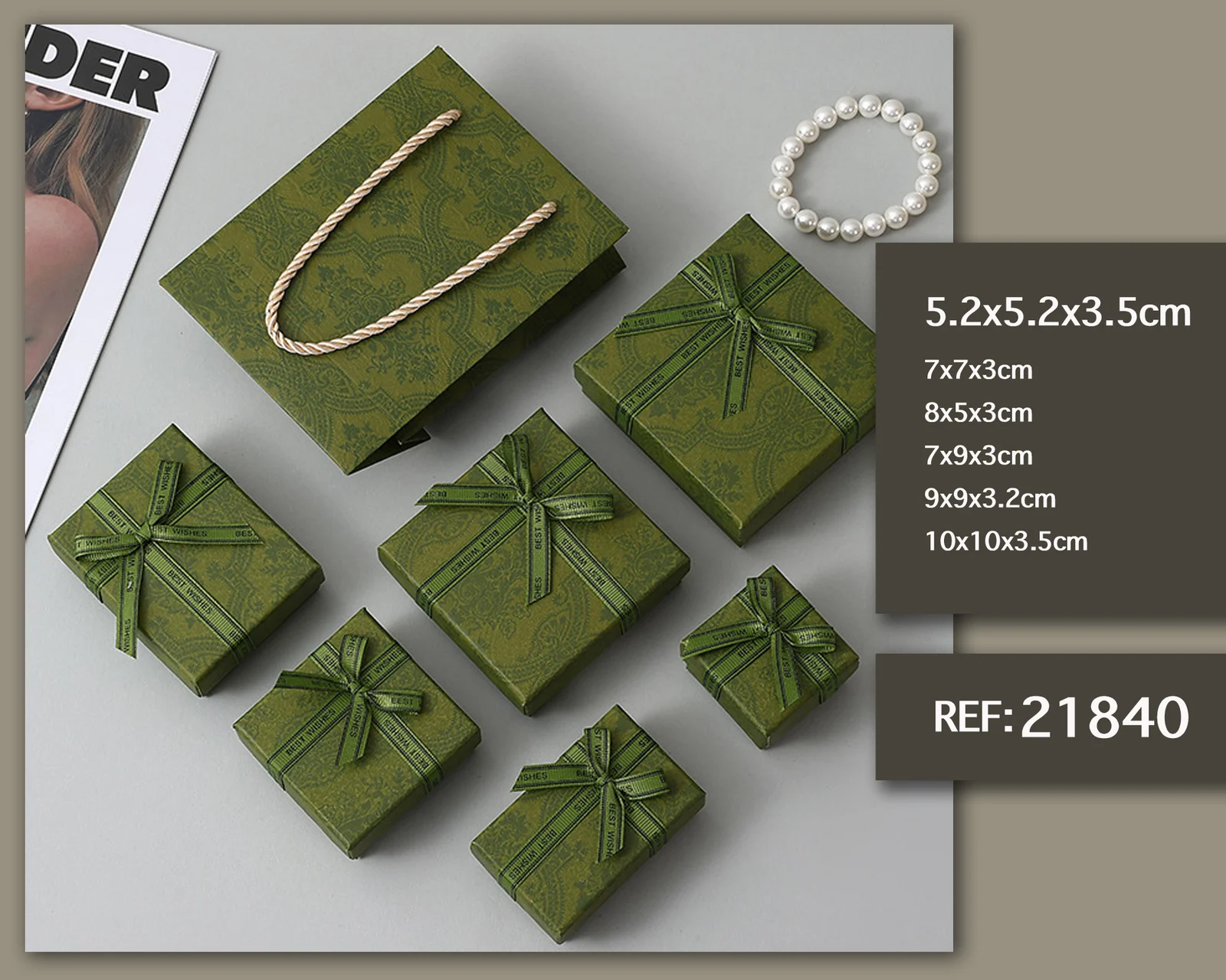 CAJA DE REGALO  5.2X5.2X3.5CM
