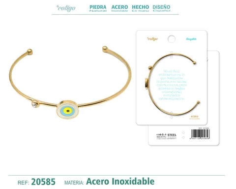 BRAZALETE ACERO COLOR DORADO