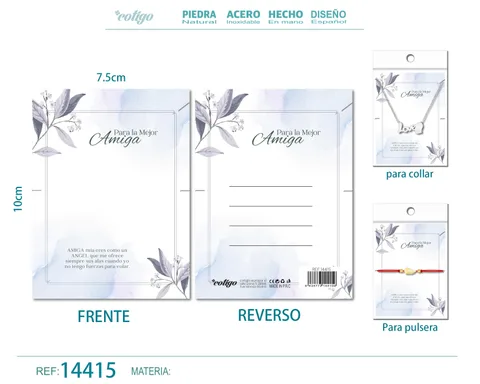 TARJETA FELICITACIÓN PARA AMIGA