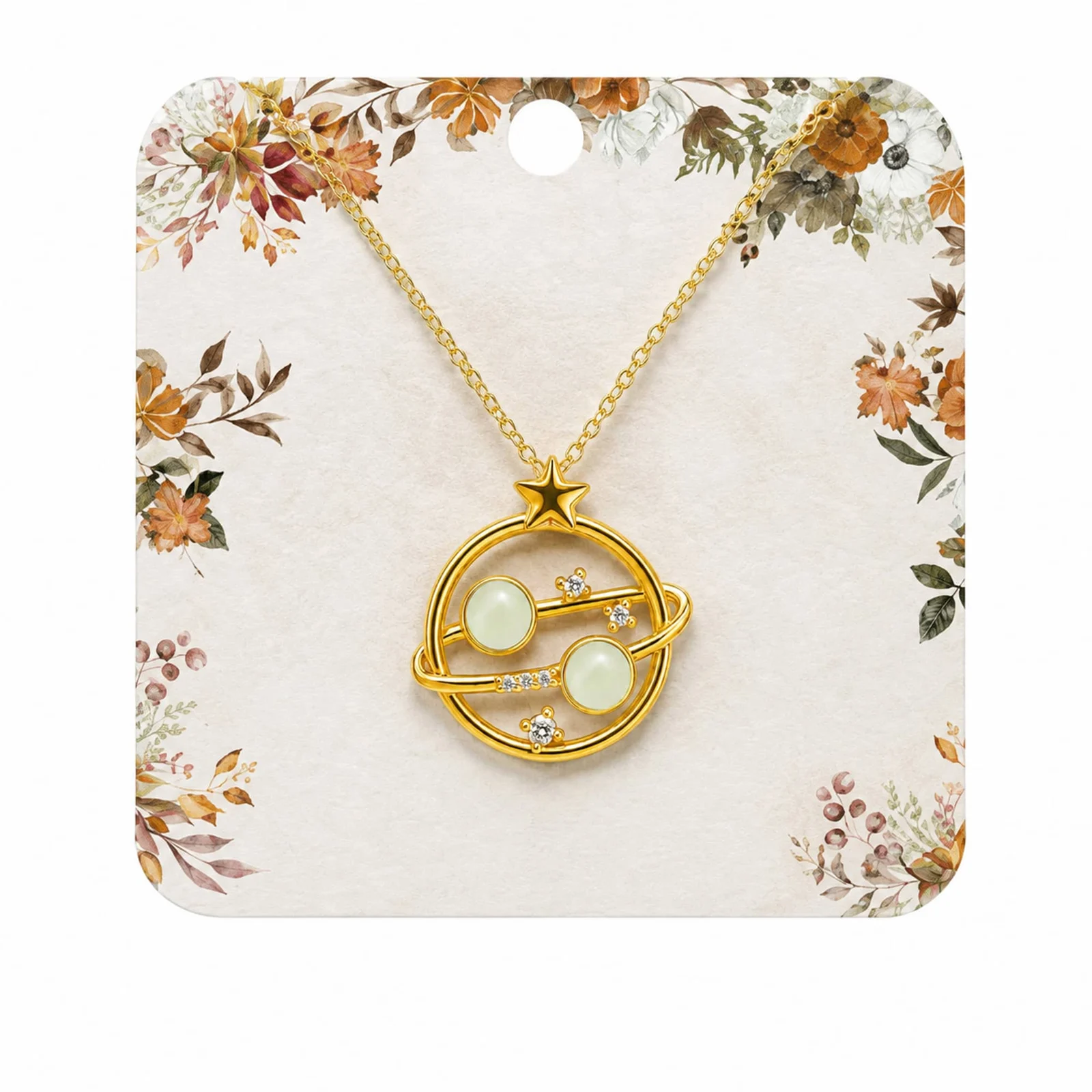 COLGANTE CHAPADO ORO 14K CON CIRCONITA