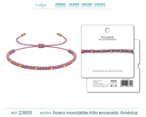 PULSERA HILO ENCERADO