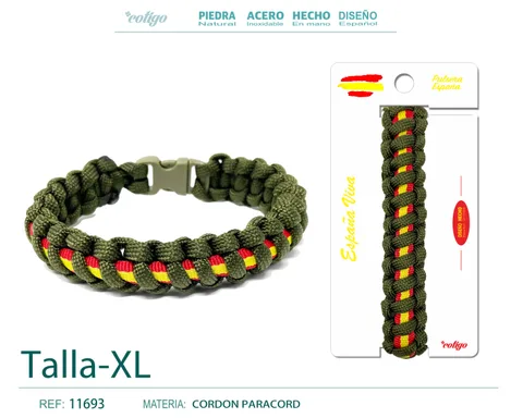 PULSERA PARACORD BANDERA ESPAÑOL