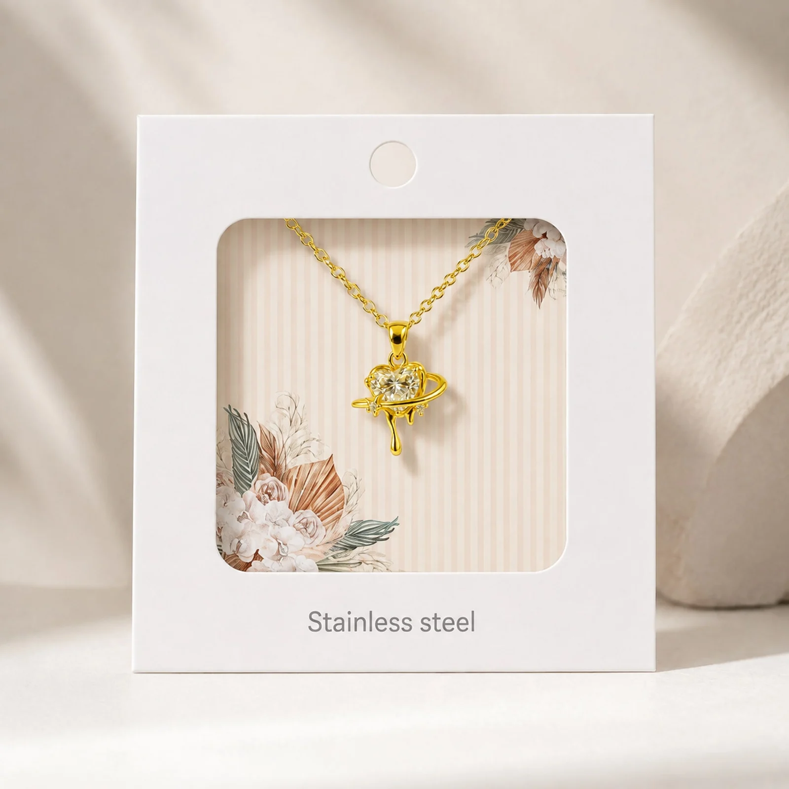 COLGANTE CHAPADO ORO 14K CON CIRCONITA