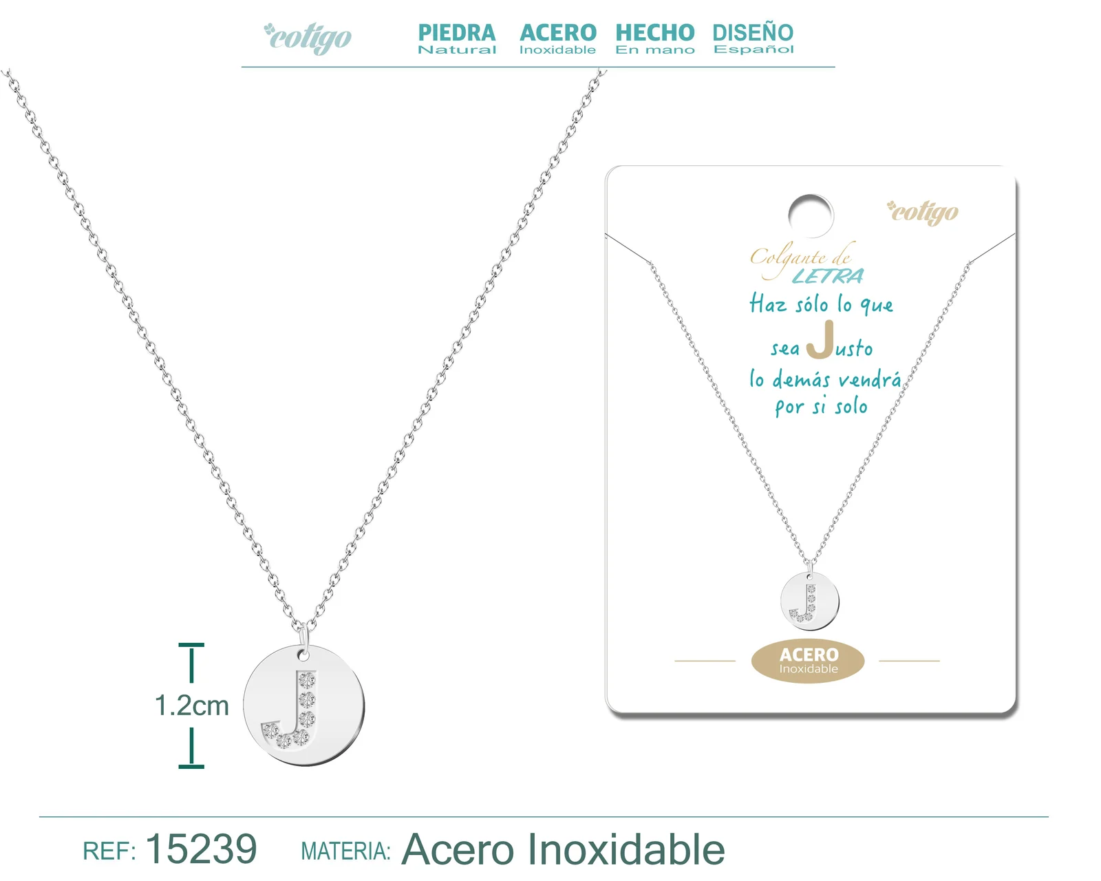 COLLAR LETRA J COLOR PLATEADO