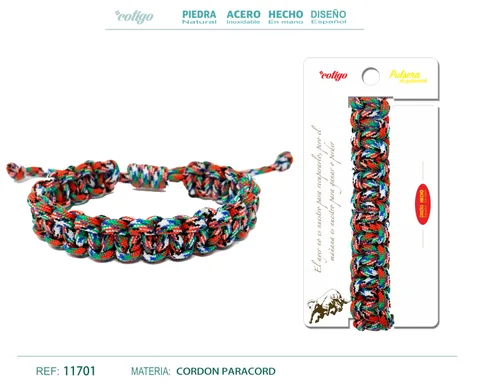 PULSERA PARACORD TRENZADO