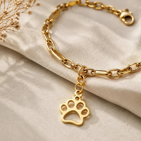 CHARM ACERO INOXIDABLE COLOR DORADO -CON CIERRE