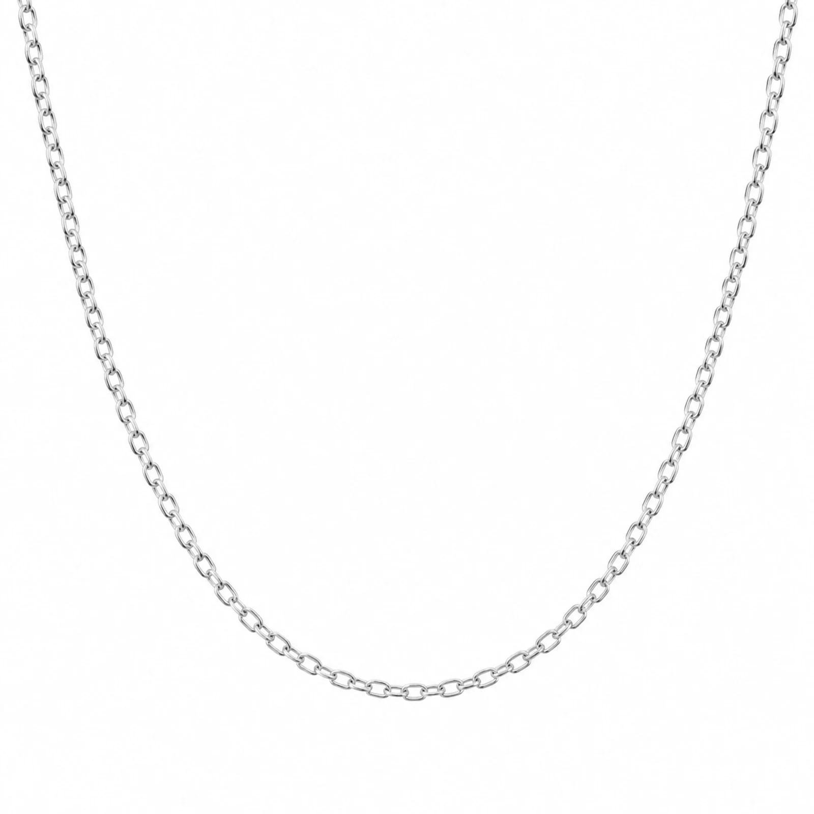 COLLAR DE CADENA ACERO PLATEADO