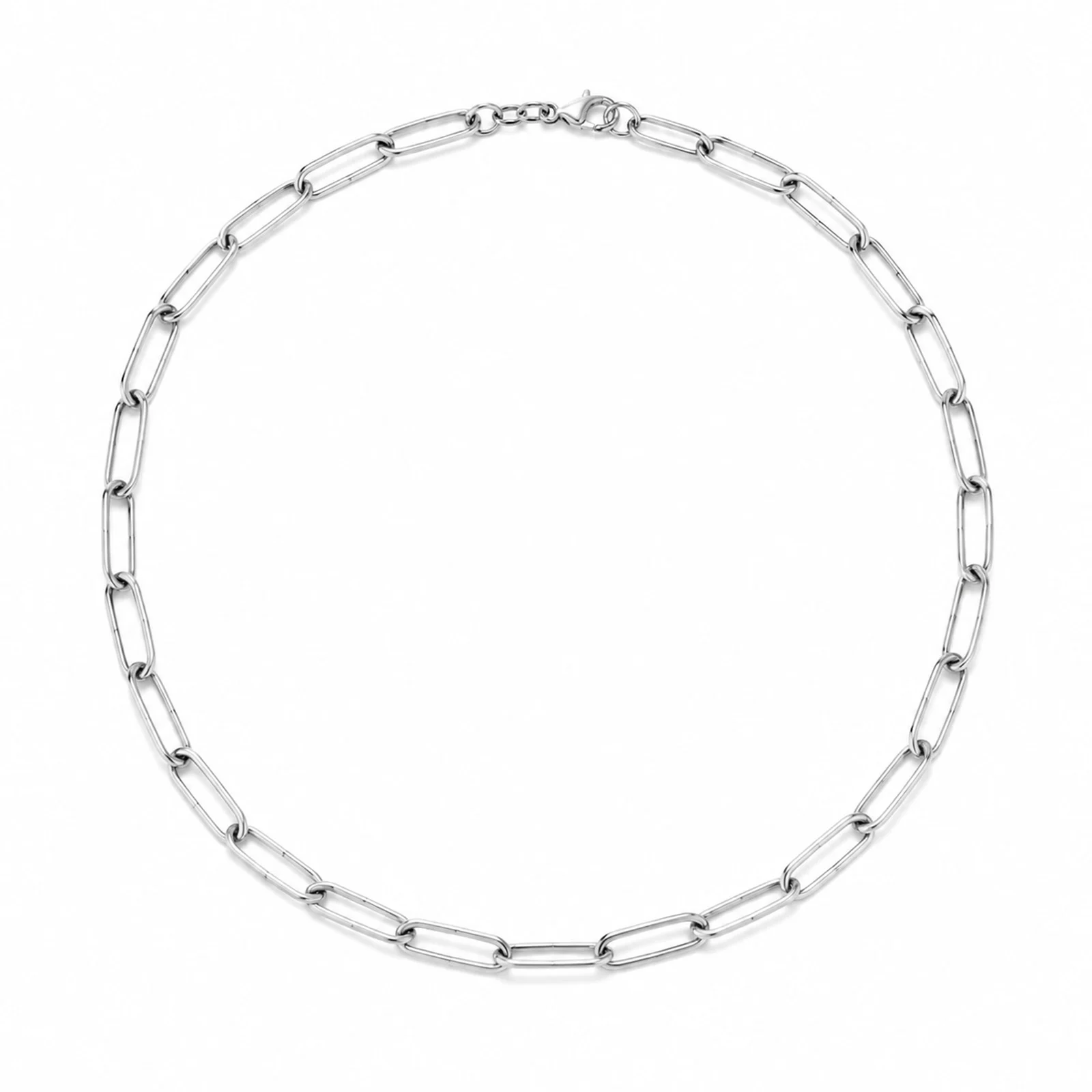 COLLAR DE CADENA ACERO PLATEADO