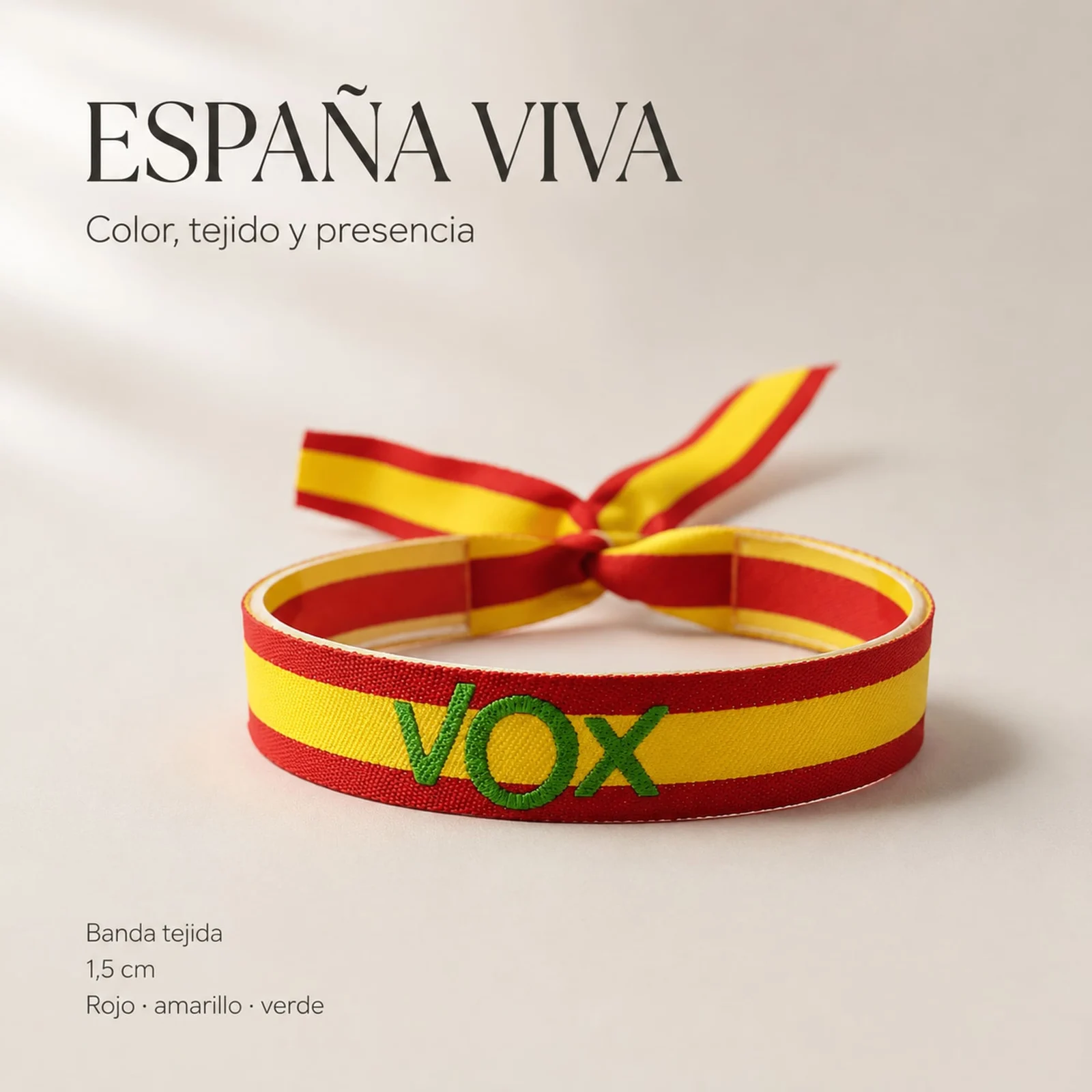 PULSERA VOX ESPAÑA TEJIDO