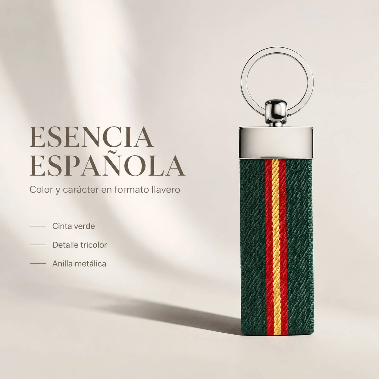 LLAVERO BANDERA ESPAÑA DE CINTA