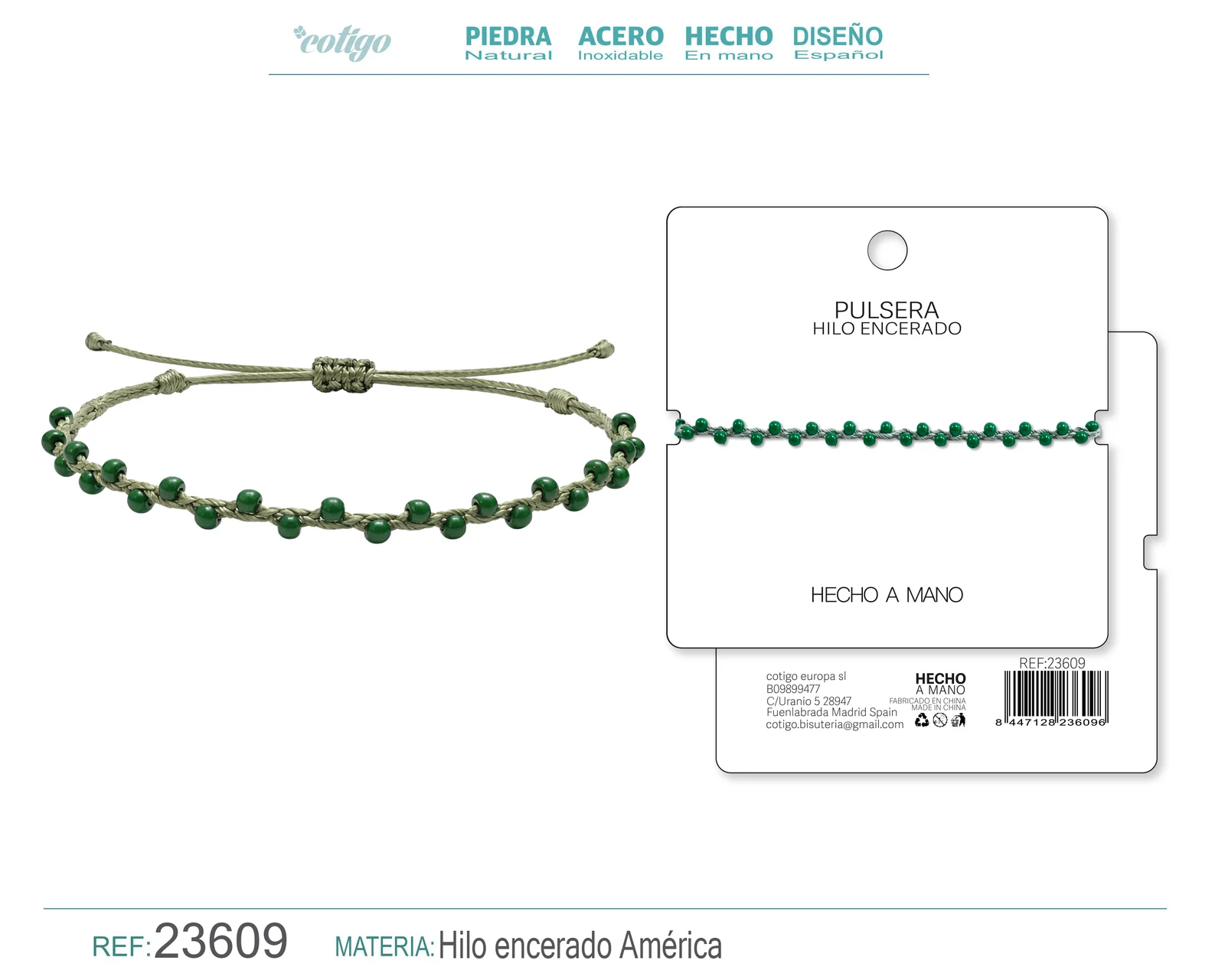 PULSERA HILO ENCERADO