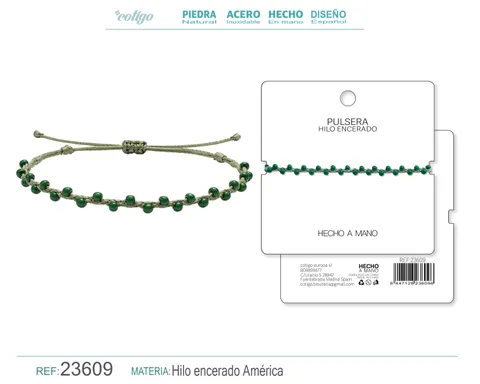 PULSERA HILO ENCERADO