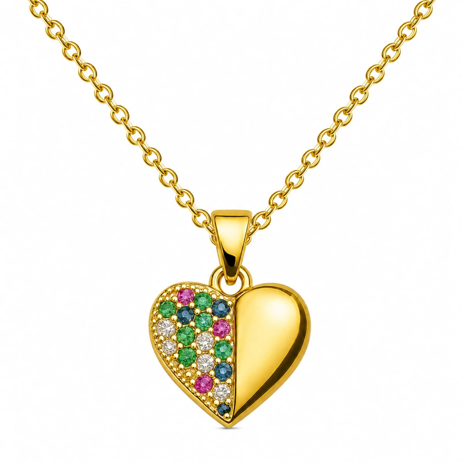 COLLAR ACERO CON CIRCONITA PARA REGALAR A  ALMA GEMELA