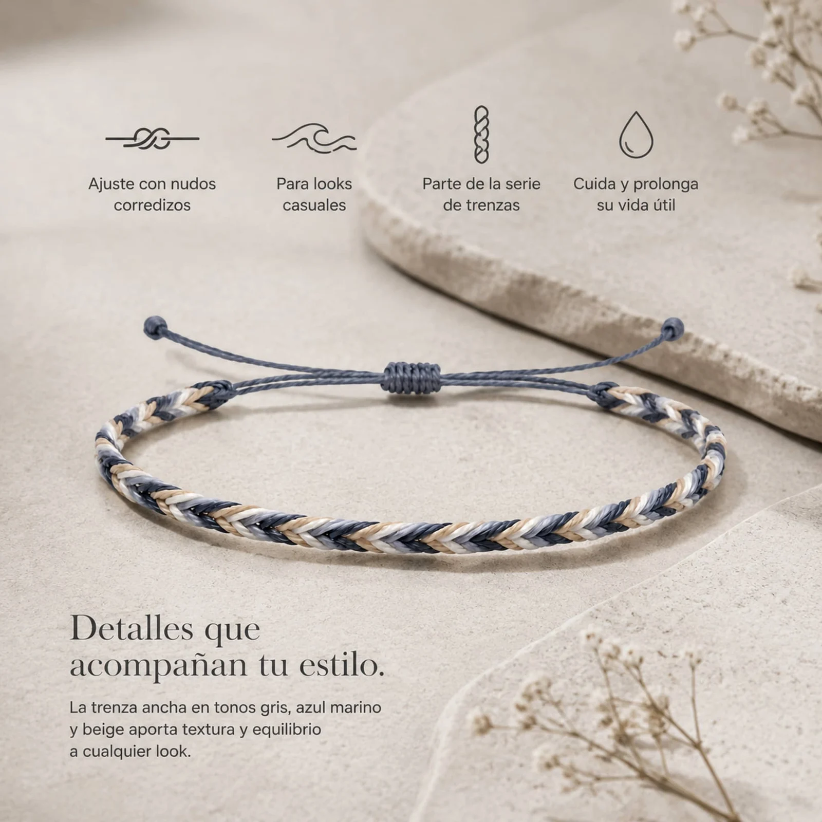 PULSERA HILO ENCERADO