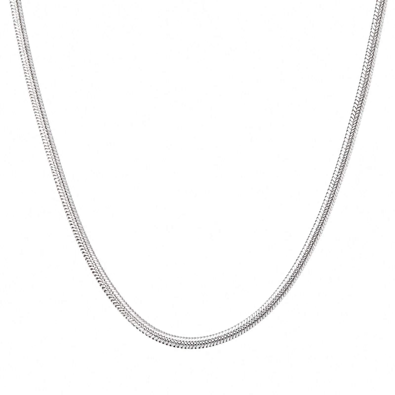COLLAR DE CADENA ACERO PLATEADO