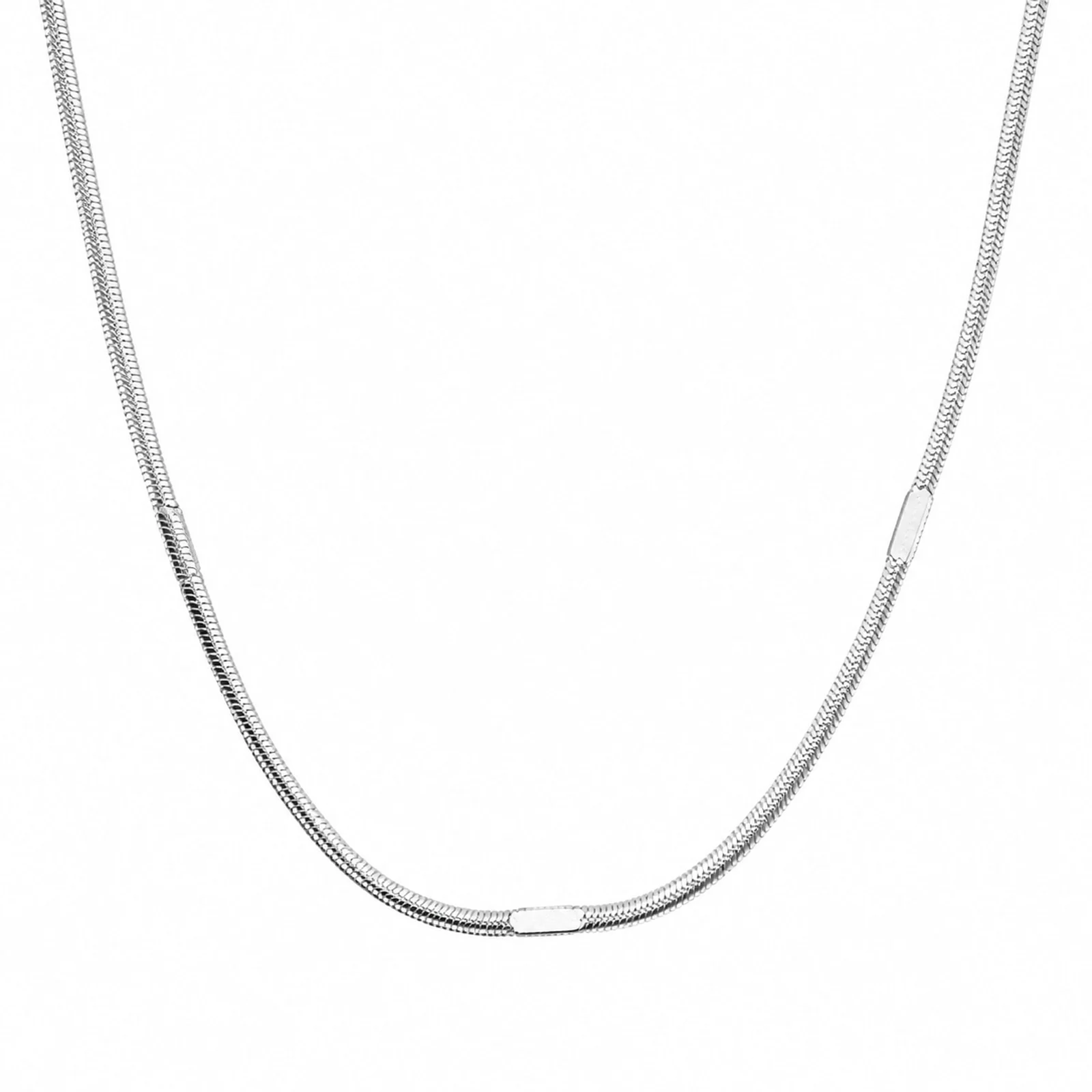 COLLAR DE CADENA ACERO PLATEADO