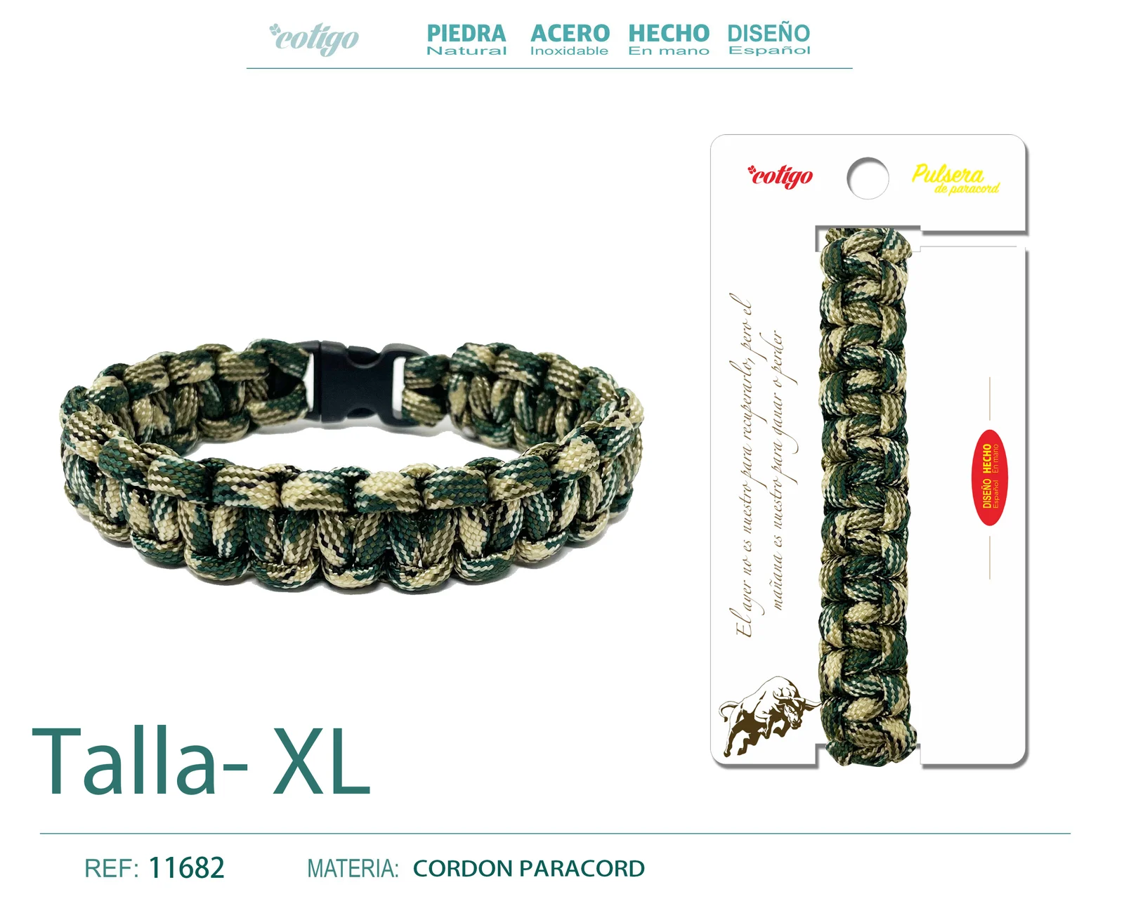 PULSERA PARACORD TRENZADO