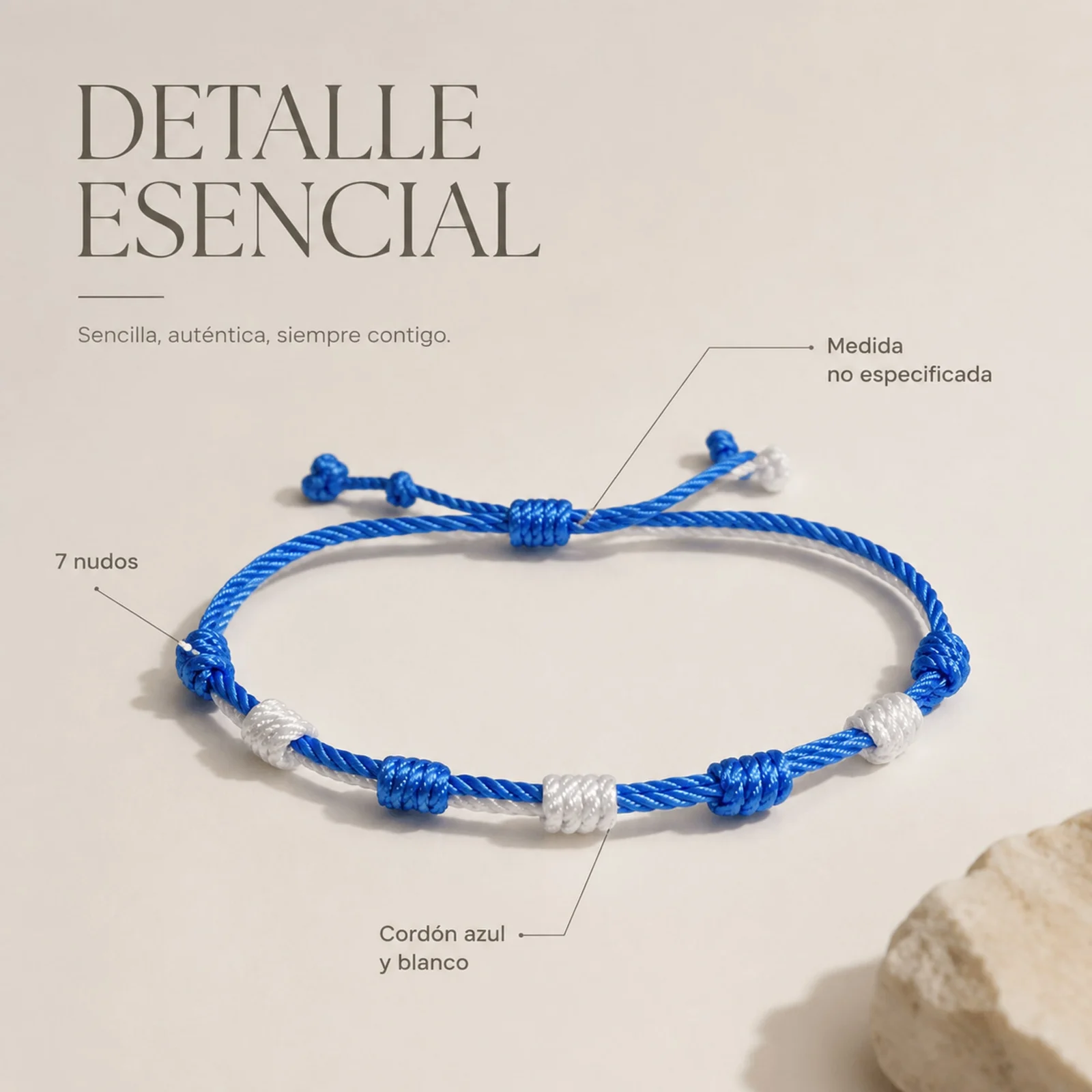 PULSERA 7 NUDOS DE BANDERA DE  ASTURIAS