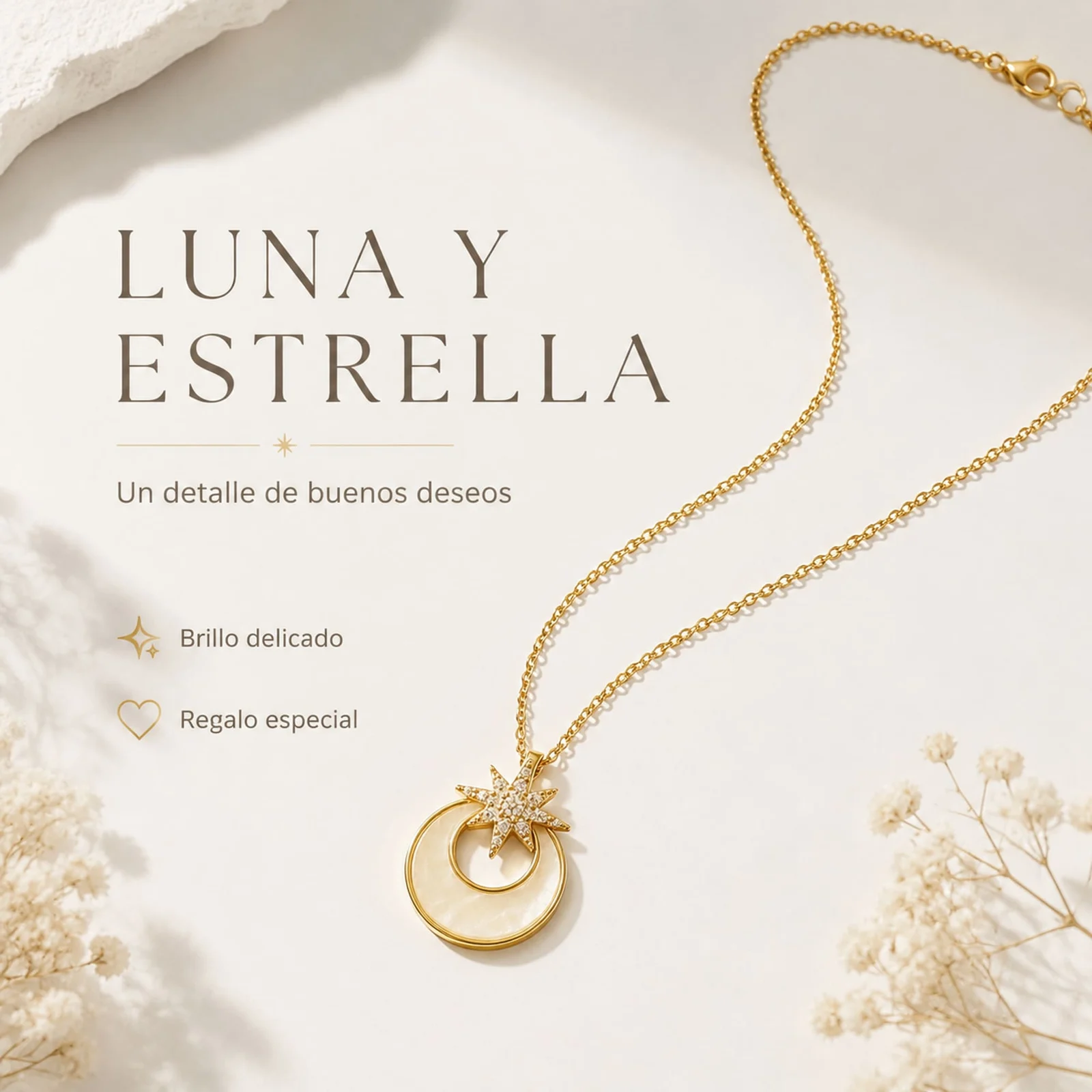 COLGANTE CHAPADO ORO 14K CON CIRCONITA