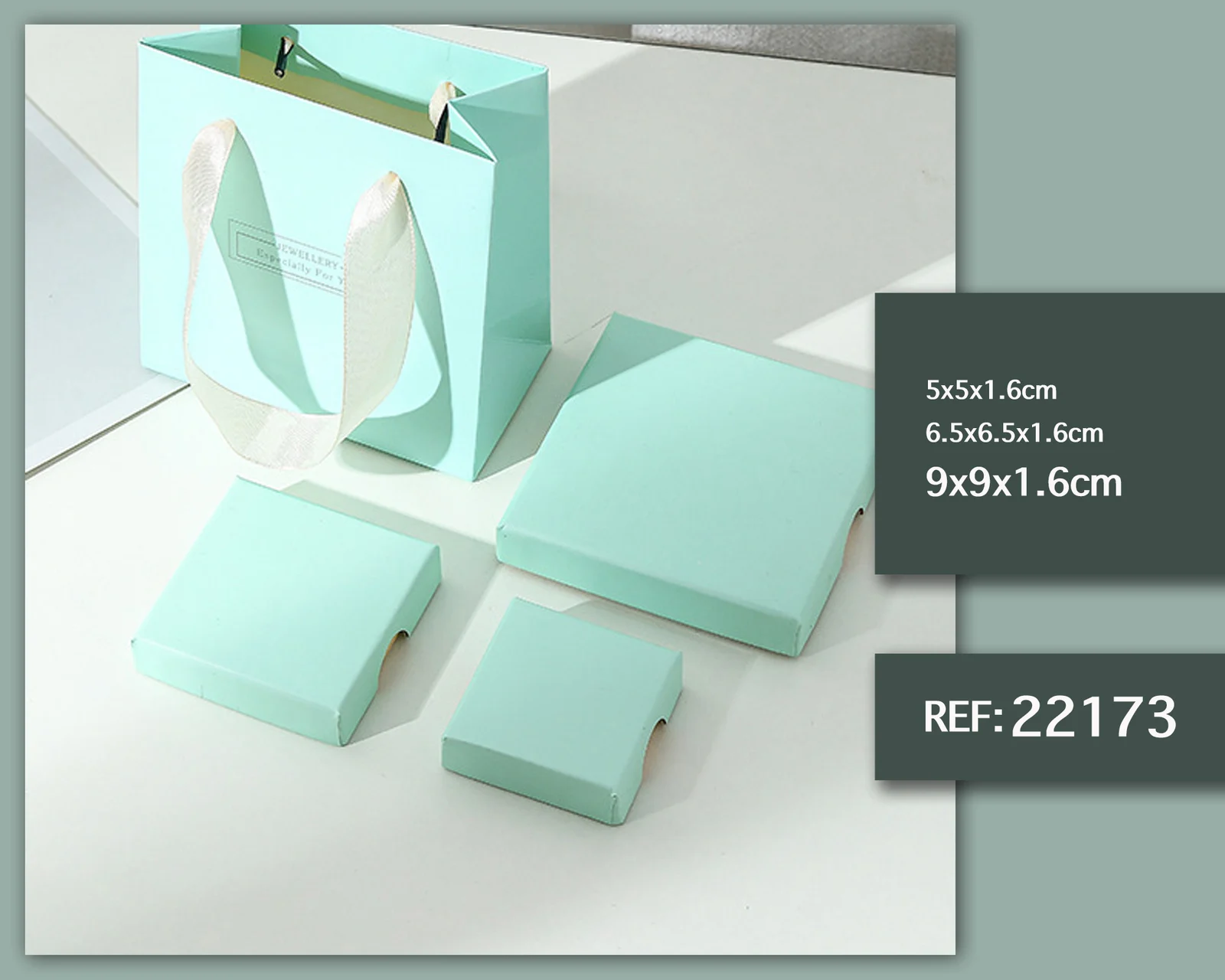 CAJA DE REGALO 9X9X1.6CM