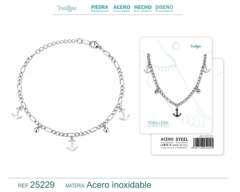 TOBILLERA ACERO INOXIDABLE