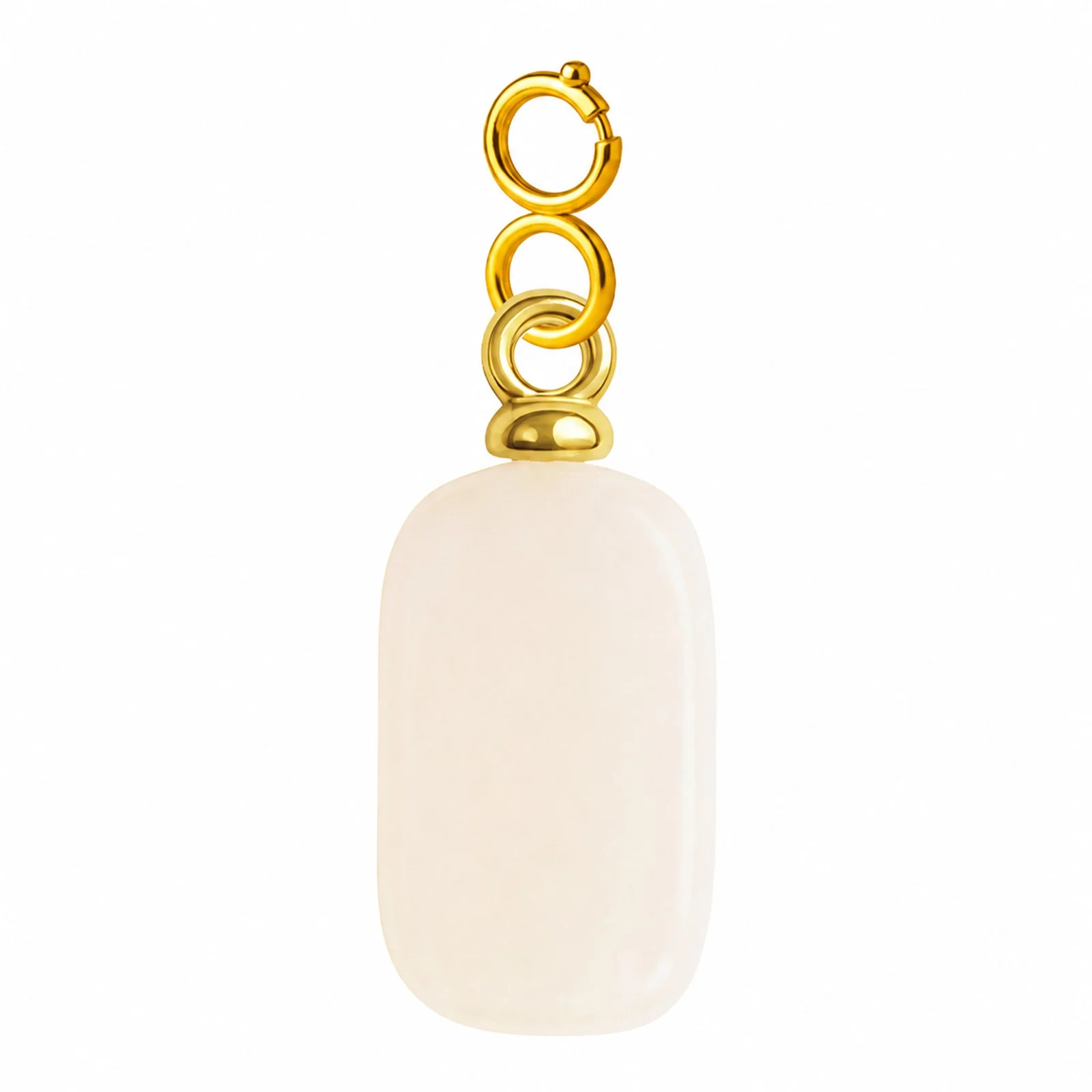 CHARM ACERO DORADO CHAPADO ORO 14 K-CON CIERRE