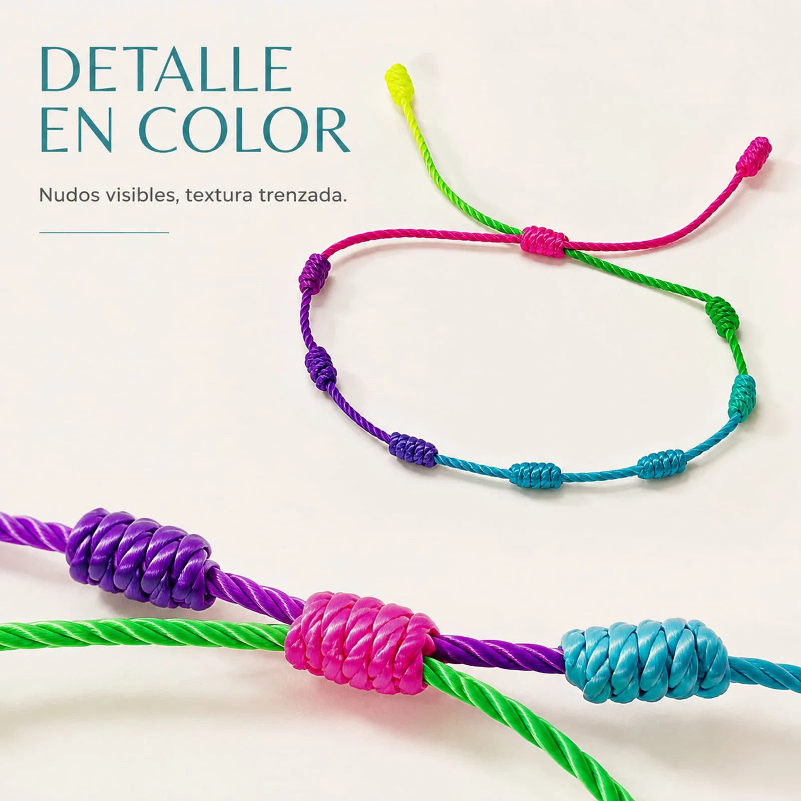 PULSERA 7 NUDOS MULTICOLOR