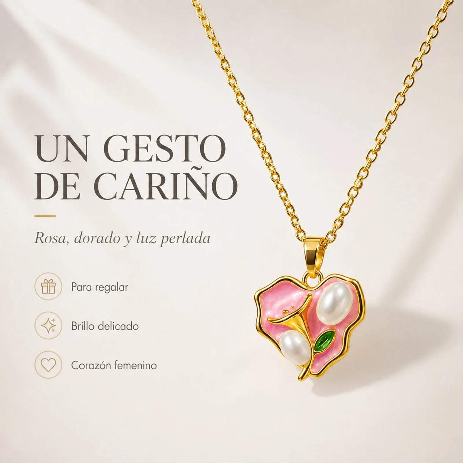 COLGANTE CHAPADO ORO 14K CON CIRCONITA