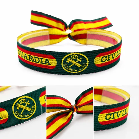PULSERA ESPAÑA TEJIDO-GUARDIA CIVIL