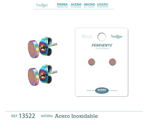 PENDIENTE ACERO MULTI COLOR